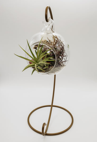 Pyrite and Red Jasper Terrarium Orb