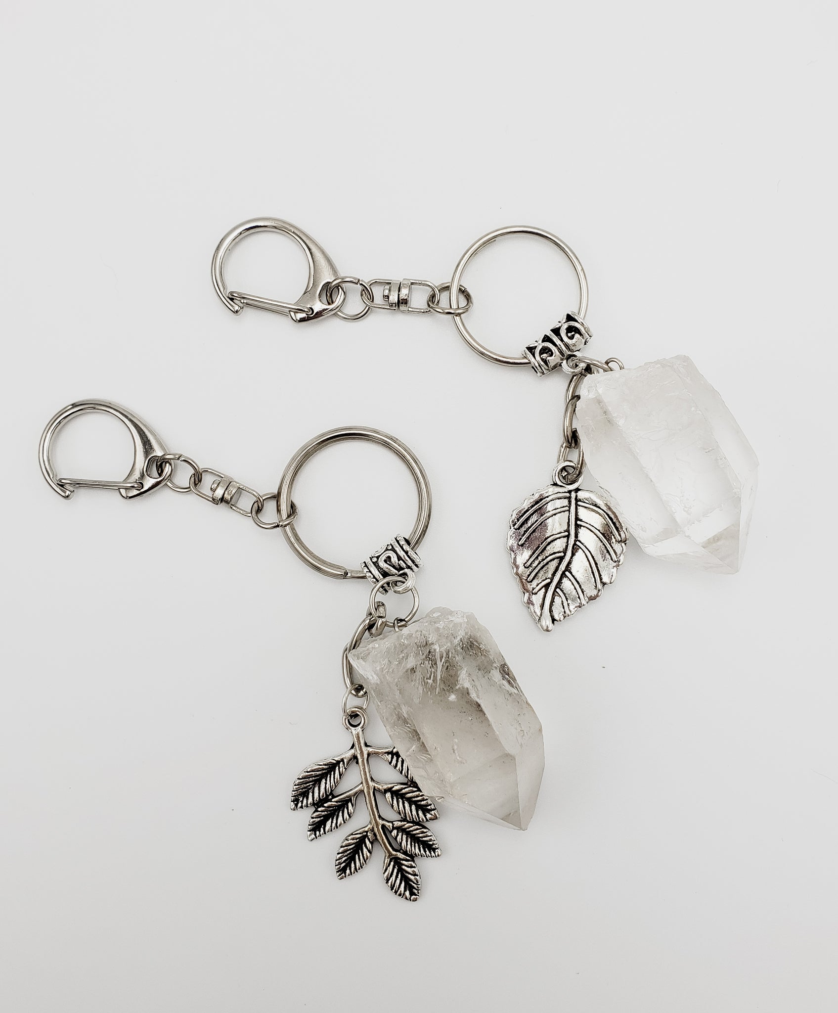 Clear Quartz Keychain