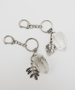 Clear Quartz Keychain