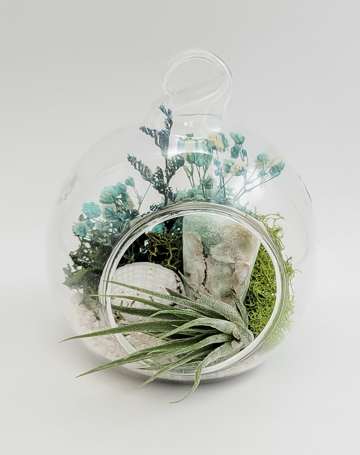 Blue Aragonite Terrarium Orb