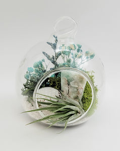 Blue Aragonite Terrarium Orb