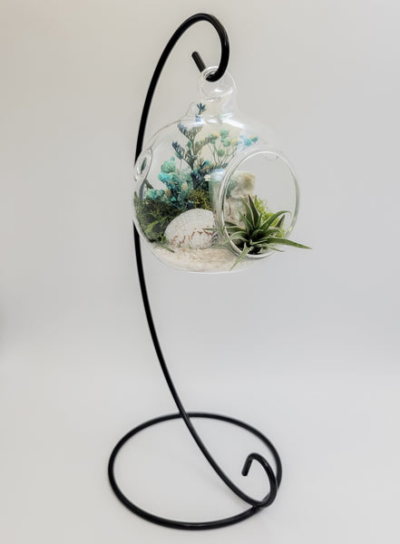 Blue Aragonite Terrarium Orb